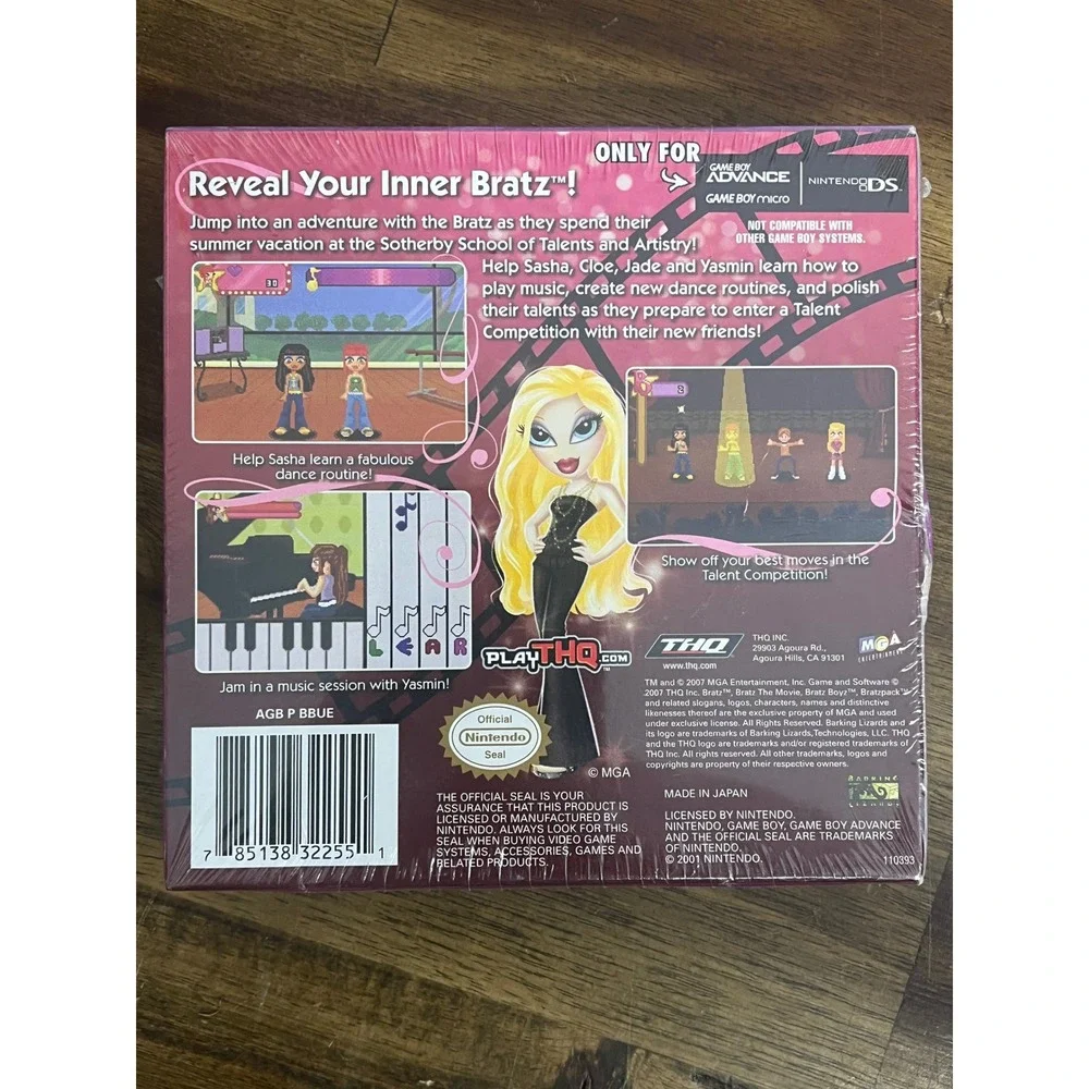 Bratz The Movie Nintendo Game Boy Advance GBA New Factory Sealed THQ 2007